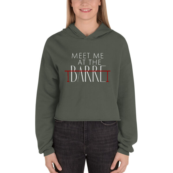 Meet Me At The Barre Crop Hoodie