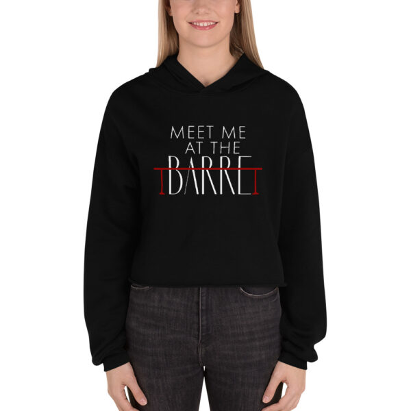 Meet Me At The Barre Crop Hoodie