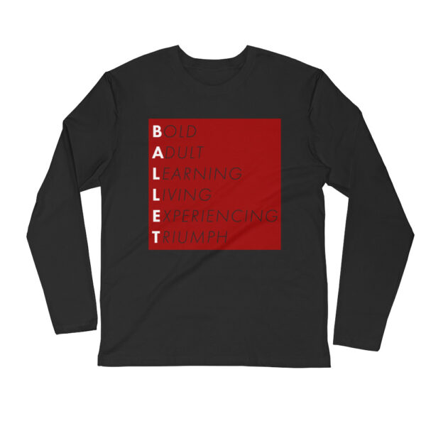 BALLET Long Sleeve Fitted Crew