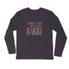 Meet Me At the Barre Long Sleeve Fitted Crew