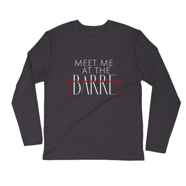 Meet Me At the Barre Long Sleeve Fitted Crew